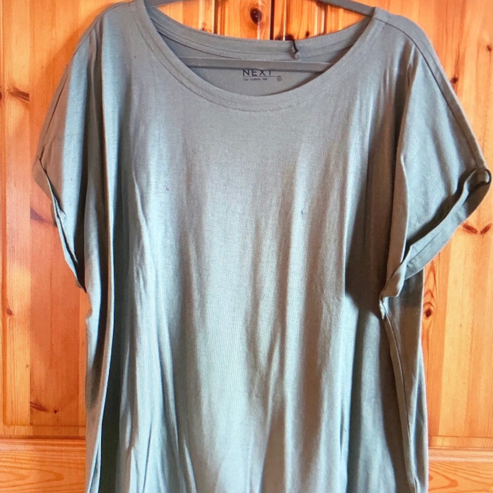 Next Women's Olive Short Sleeve Tee